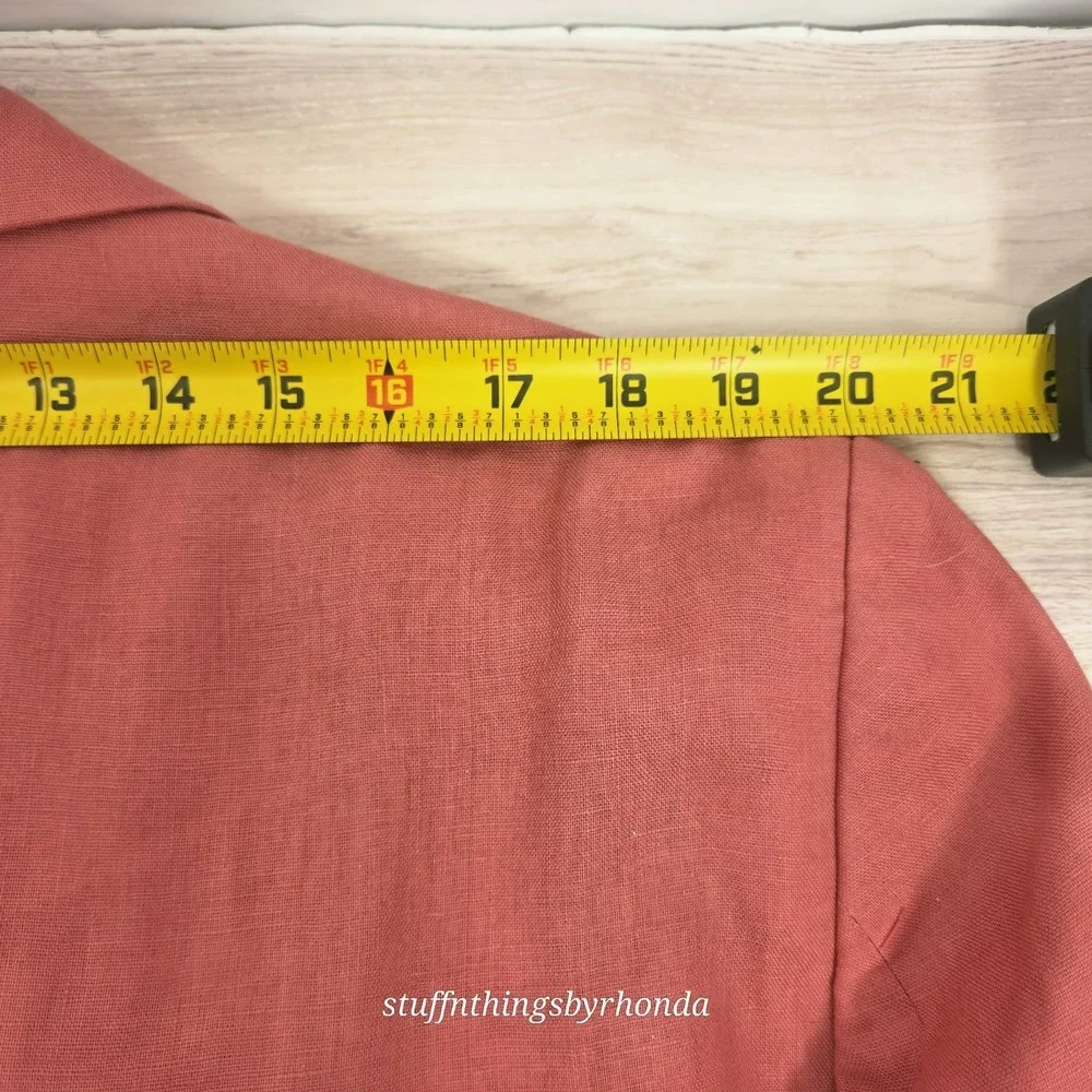 Lauren Ralph Lauren Classic Fit Linen Sport Coats 44 L Salmon Pink Beach Resort